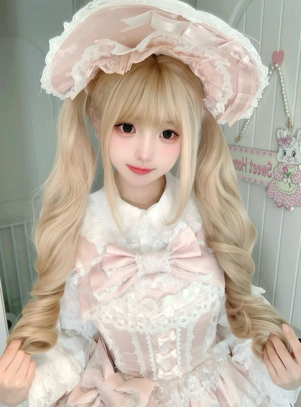 OLACARE الاصطناعية قصيرة تأثيري عيد الميلاد هالوين بوب براون شعر مستعار أشقر مع ذيل حصان طويل مجعد شعر مستعار طبيعي للنساء