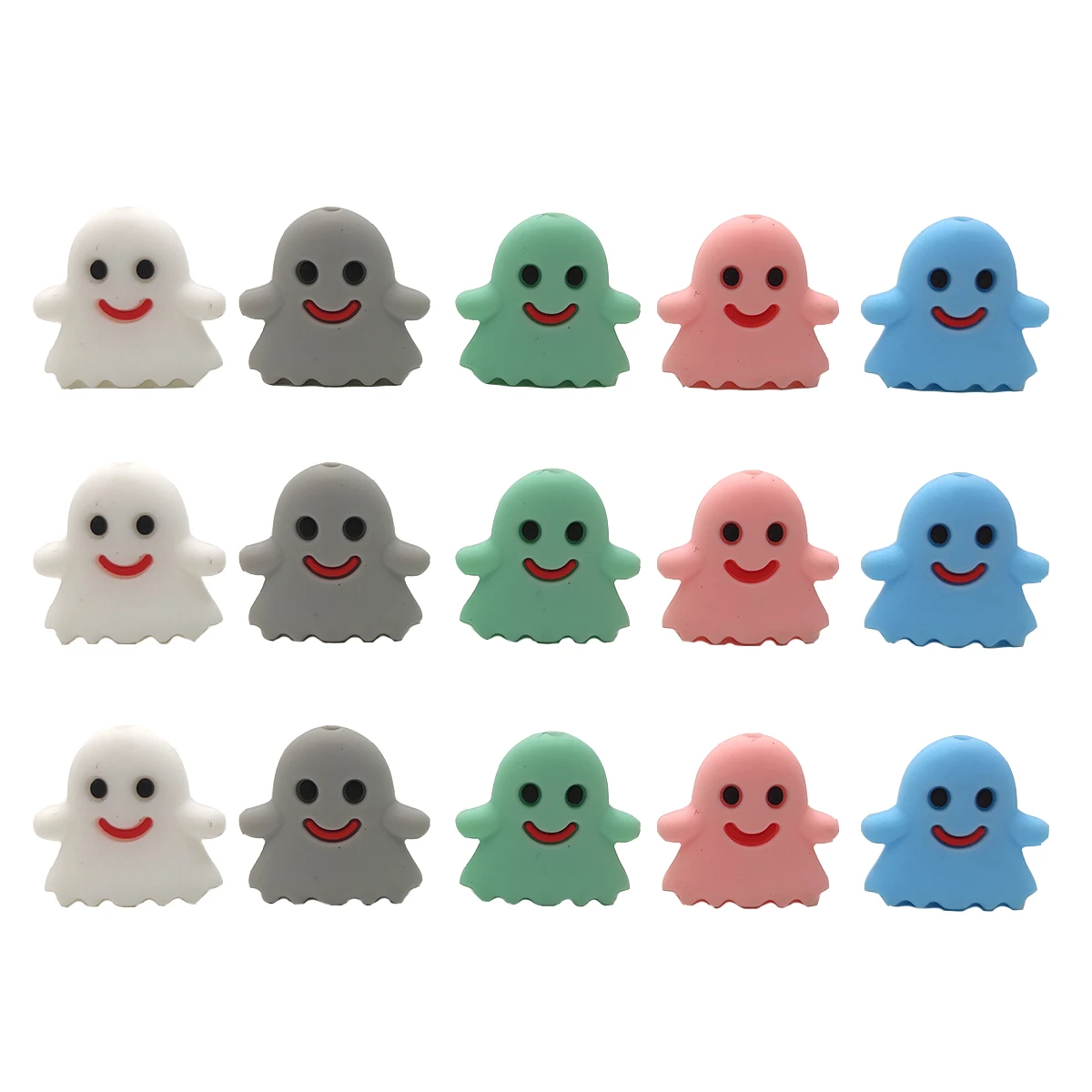 

Cartoon Silicone Teether Beads Nursing Teething Care Ghost Toys Baby Dummy Pacifier Clips Beads Accessory Halloween Decoration