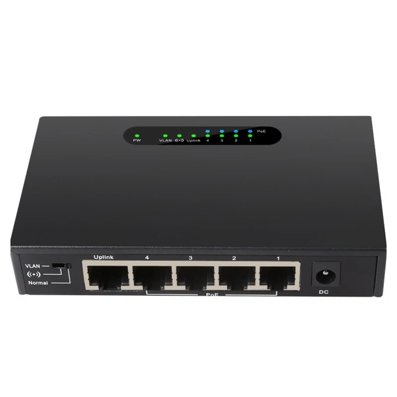 이더넷 스마트 스위처 분배기 확장기 RJ45 허브 5포트 100Mbps POE 스위치 RJ-45 LAN 어댑터 공유 스위치 인터넷 분배기