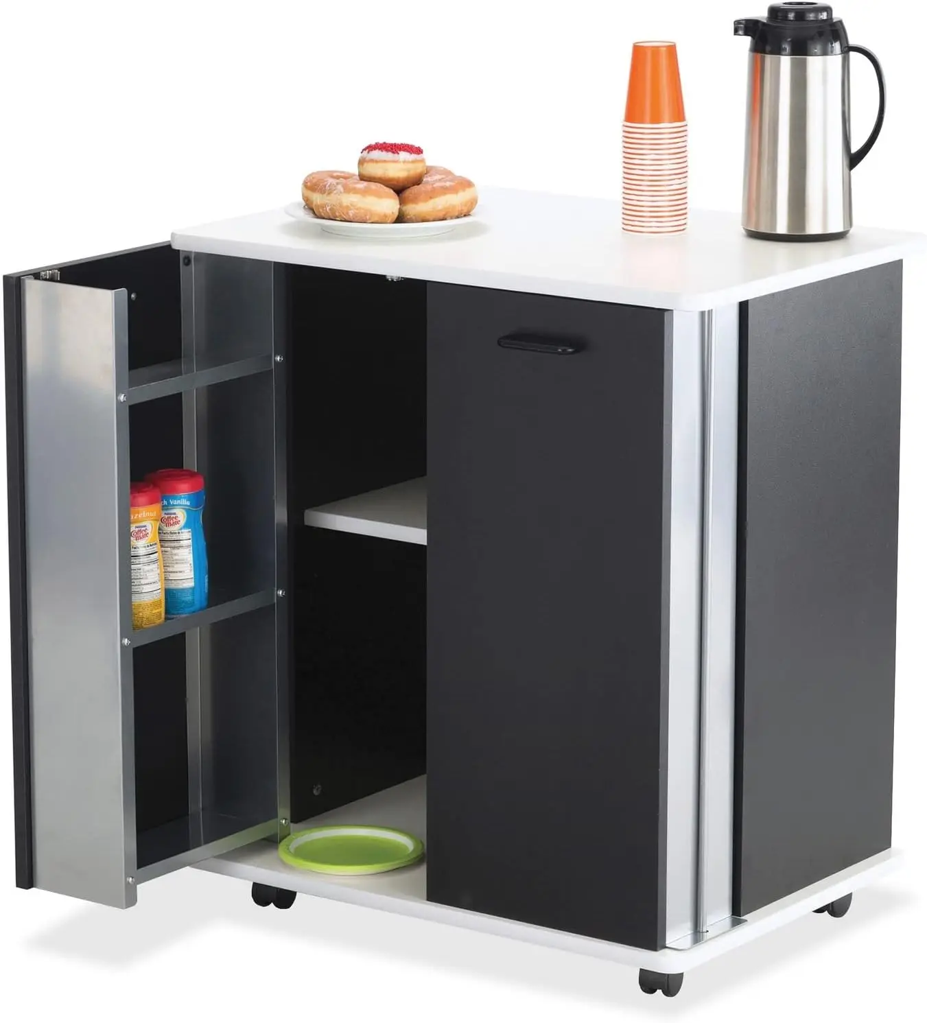 Products 8963BL Refreshment Hospitality Cart, Black