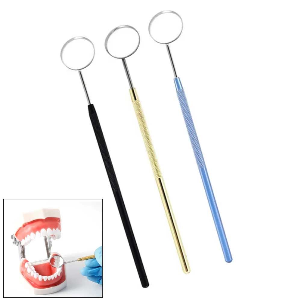 

Dental Mouth Mirror Dentist Tool for Teeth Inspection Cleaning Whitening Oral Cavity Mirror with Handle