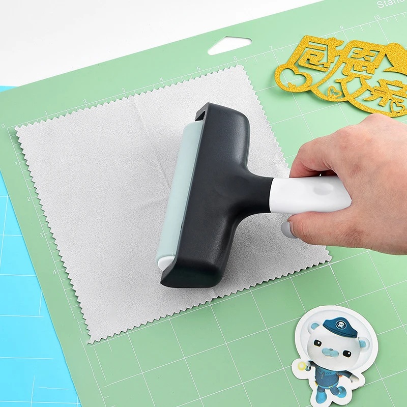 1 комплект резинового валика Brayer + пинцета для вышивания/прополки, работает с тканевыми виниловыми блоками для глажки и чернил