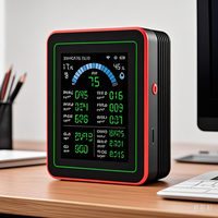 air quality monitor  New Portable 18-in-1 AQI CO PM2.5 PM10 PM0.3 TVOC HCHO C6H6 CO2 Detector with 1 Yea테스터기