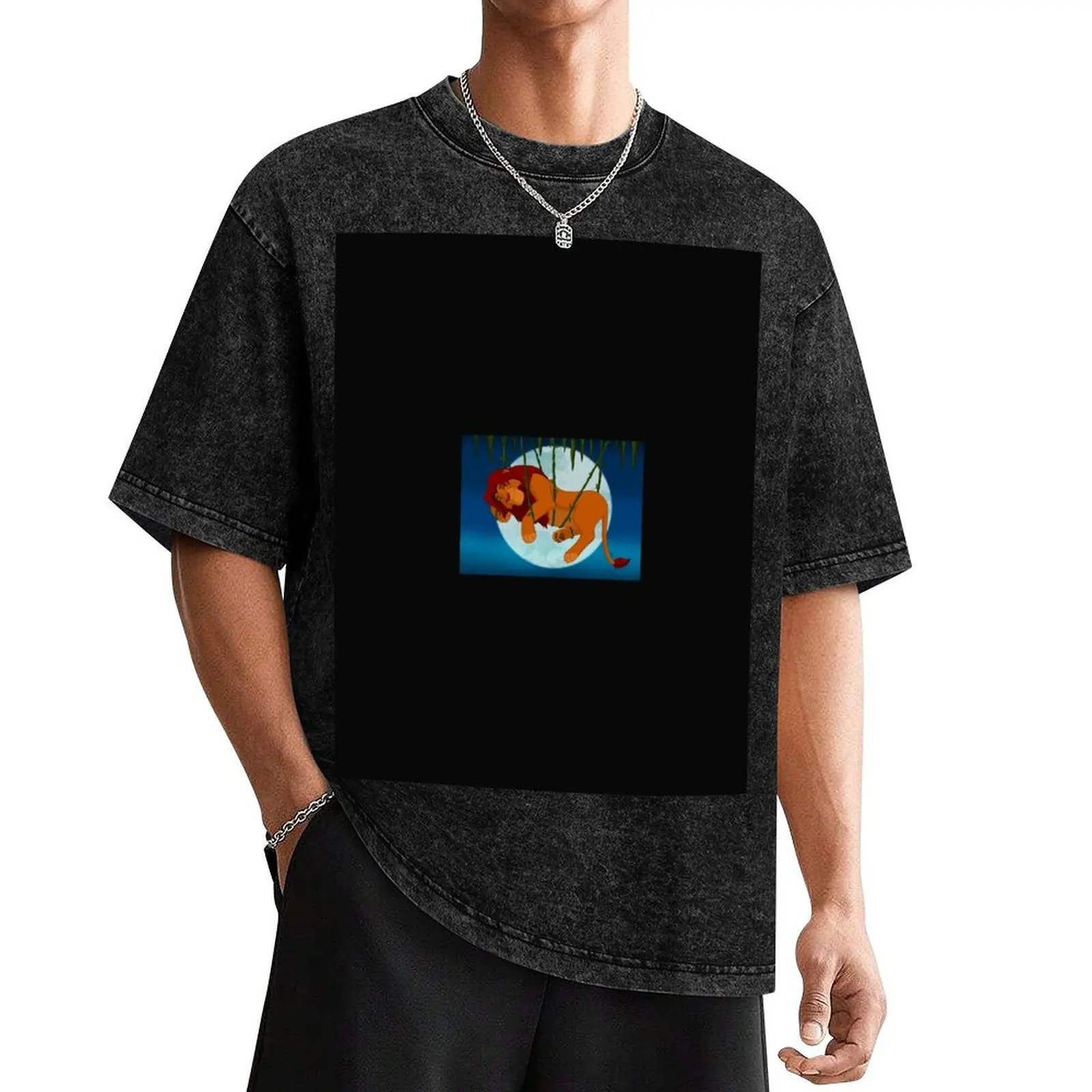 Hakuna Matata Simba T-Shirt shirts graphic man t shirt oversize t-shirts man graphic shirts mens graphic t-shirts hip hop