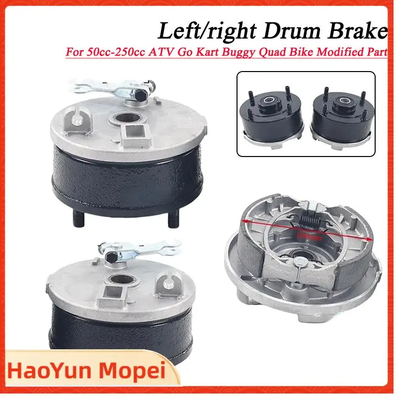

4 Studs Left/right Drum Brake Assembly With Cover 110mm(780mm) For 50cc-250cc ATV Go Kart Buggy Quad Bike Modified Parts