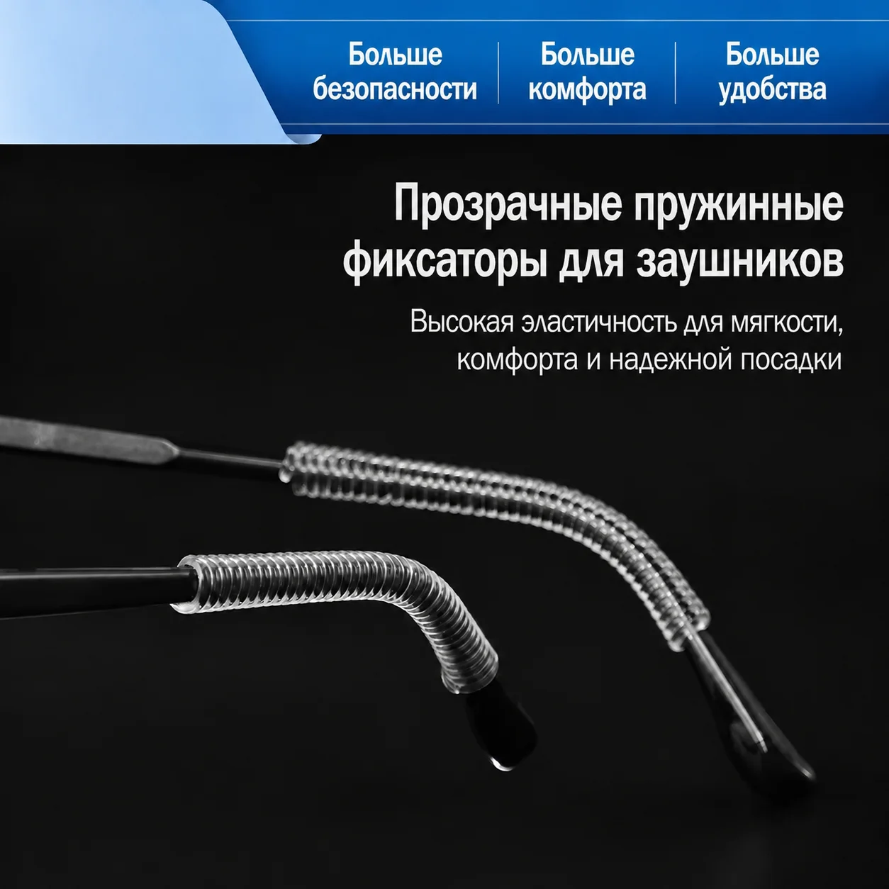 Thin Round Spring Cord Wrapping Eyeglass Temple Sleeve Anti-slip Eyewear Strap Prevent Spectacle Falling Off Soft Elastic Ear