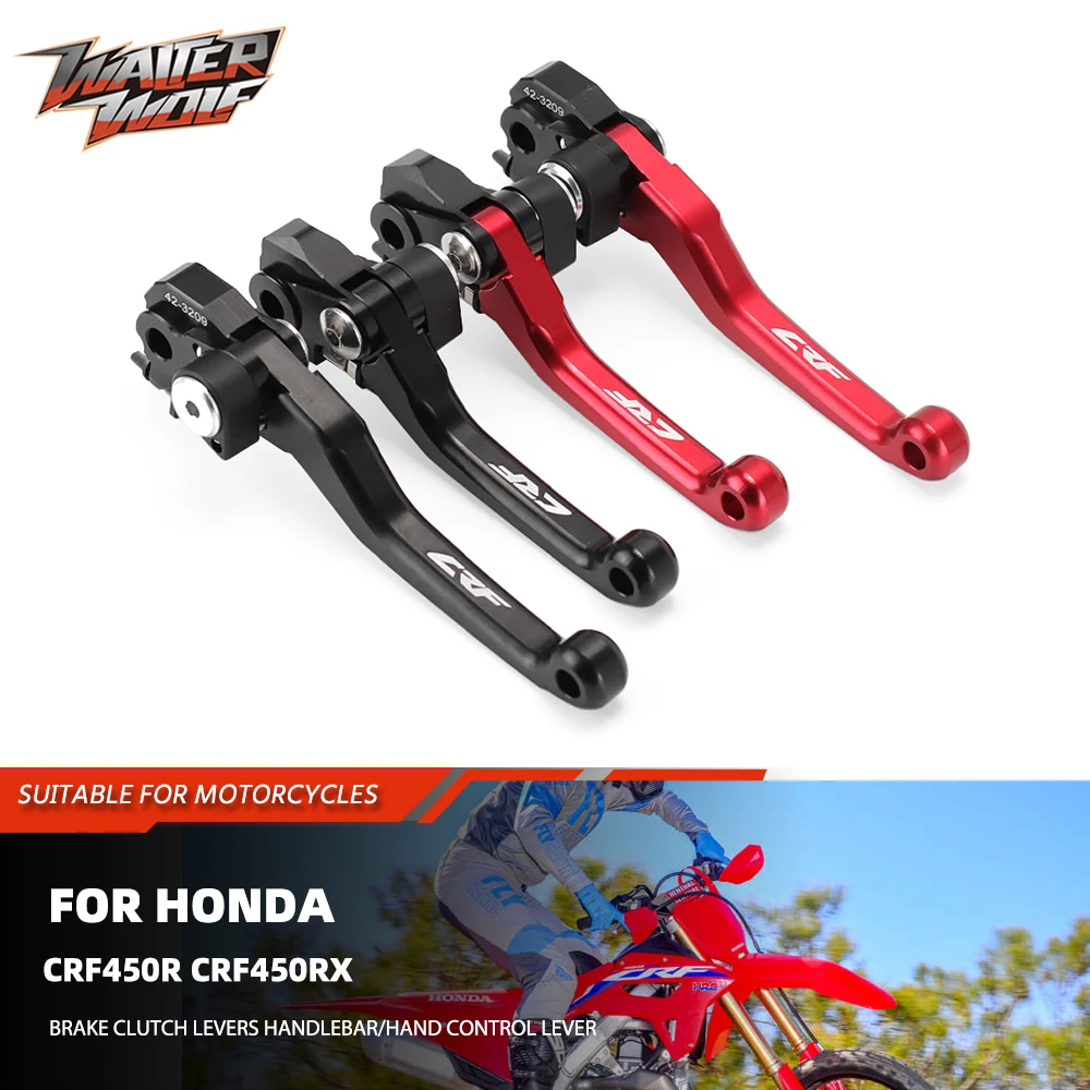 

2025 Motorycle CNC Pivot Brake Clutch Levers For Honda CRF450R CRF450RX Handlebar Hand Control Lever CRF 450R 450RX CRF450 R/RX