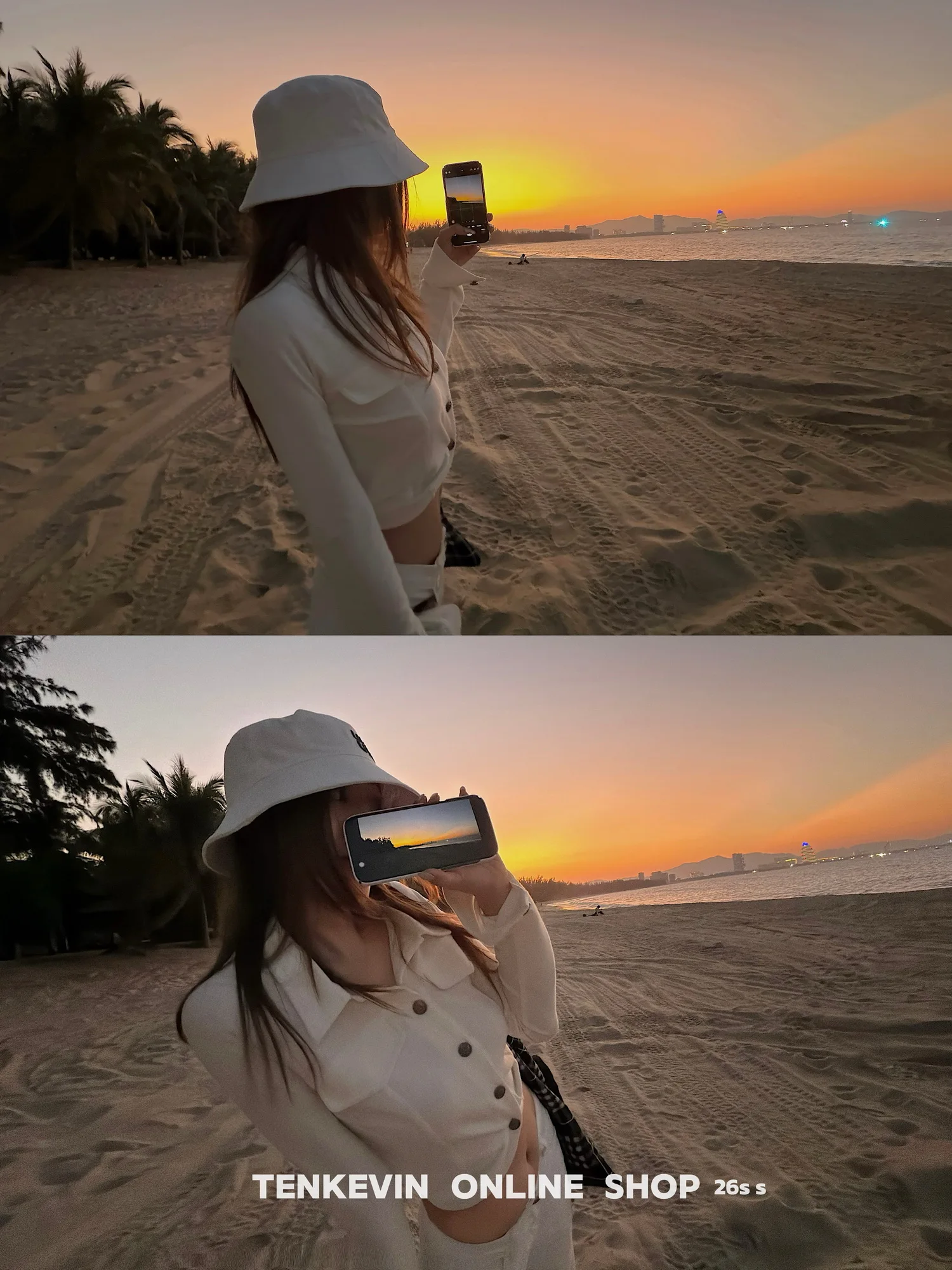 

Modern Style Short Shirt Women's Slim Fit Long Sleeve Button up Top Waist Cinched Design Hot Girl Dish Tenkevin Ladies Fashion