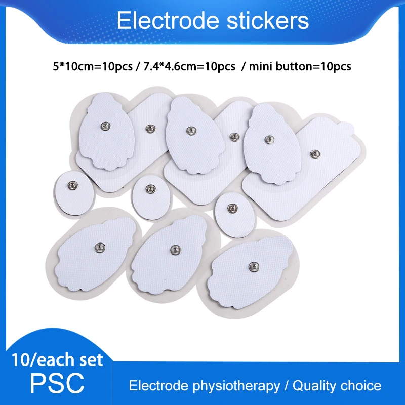 

Tens Electrode Pads Cable for TENS Unit Muscle Stimulator Digital Therapy Machine Physiotherapy Accessories Silicone Gel
