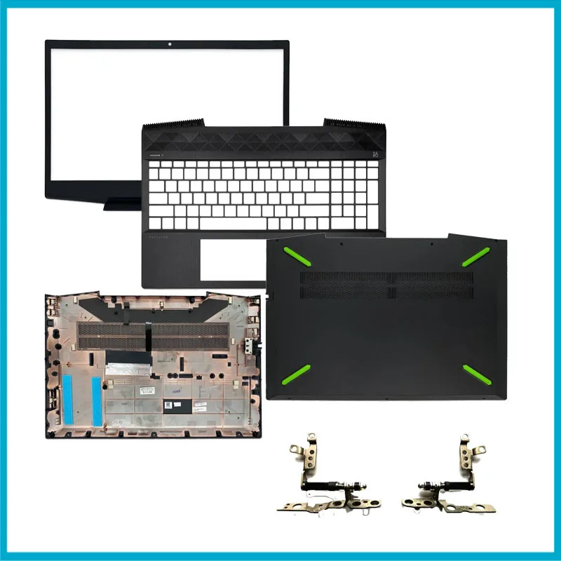Cubierta trasera LCD/panel frontal/bisagra/reposamanos nueva para HP Pavilion 15 15-CX TPN-C133, carcasa base para teclado de portátil para juegos, cubierta ABCD