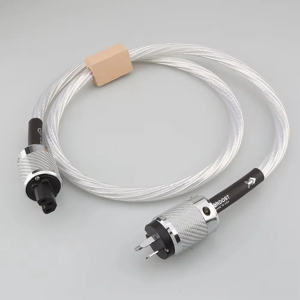 High Quality Nordost odin 7N silver plated Supreme Reference Power Cable with Carbon fiber EU/US/AU power plug