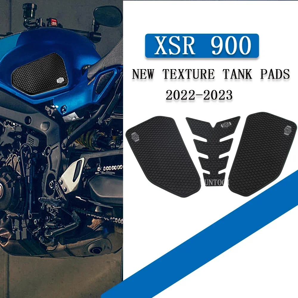 

For 2022 2023 New Texture Tank Pads Protector Stickers Decal Knee Side Fuel Traction Pad Motorcycle For Yamaha XSR 900 xsr900