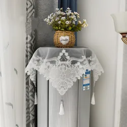 European Romantic Lace Embroidery Pendant Tablecloth Air Conditioner Washing Machine Cover Cloth Holiday Living Room Decoration