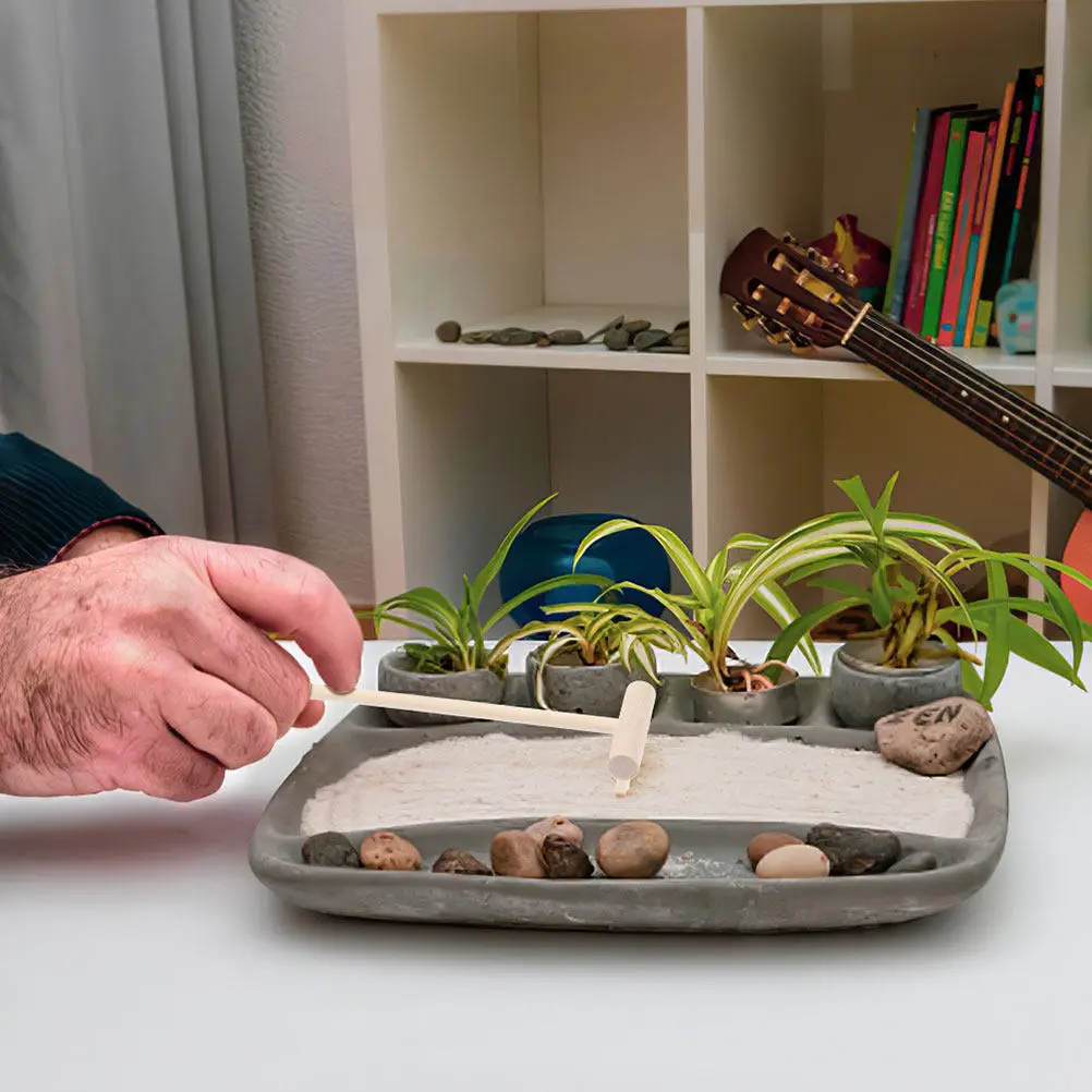

Набор из 20 миниатюрных грабель для дзен-сада, инструменты для оформления песочницы, декор для медитации, мини-аксессуары для садоводства, настольное украшение