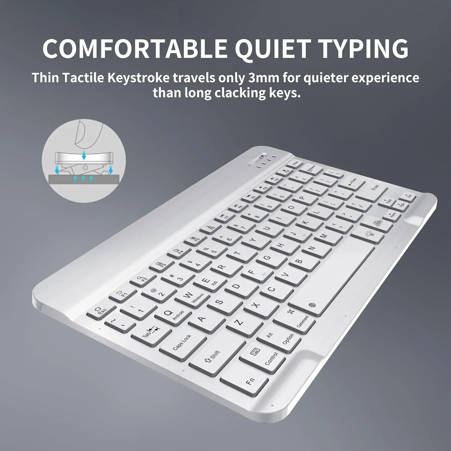 Wireless Bluetooth Backlit Keyboards RGB Colorful Gradient Luminous Mini Keyboard And Mouse Set For Apple Samsung Tablet