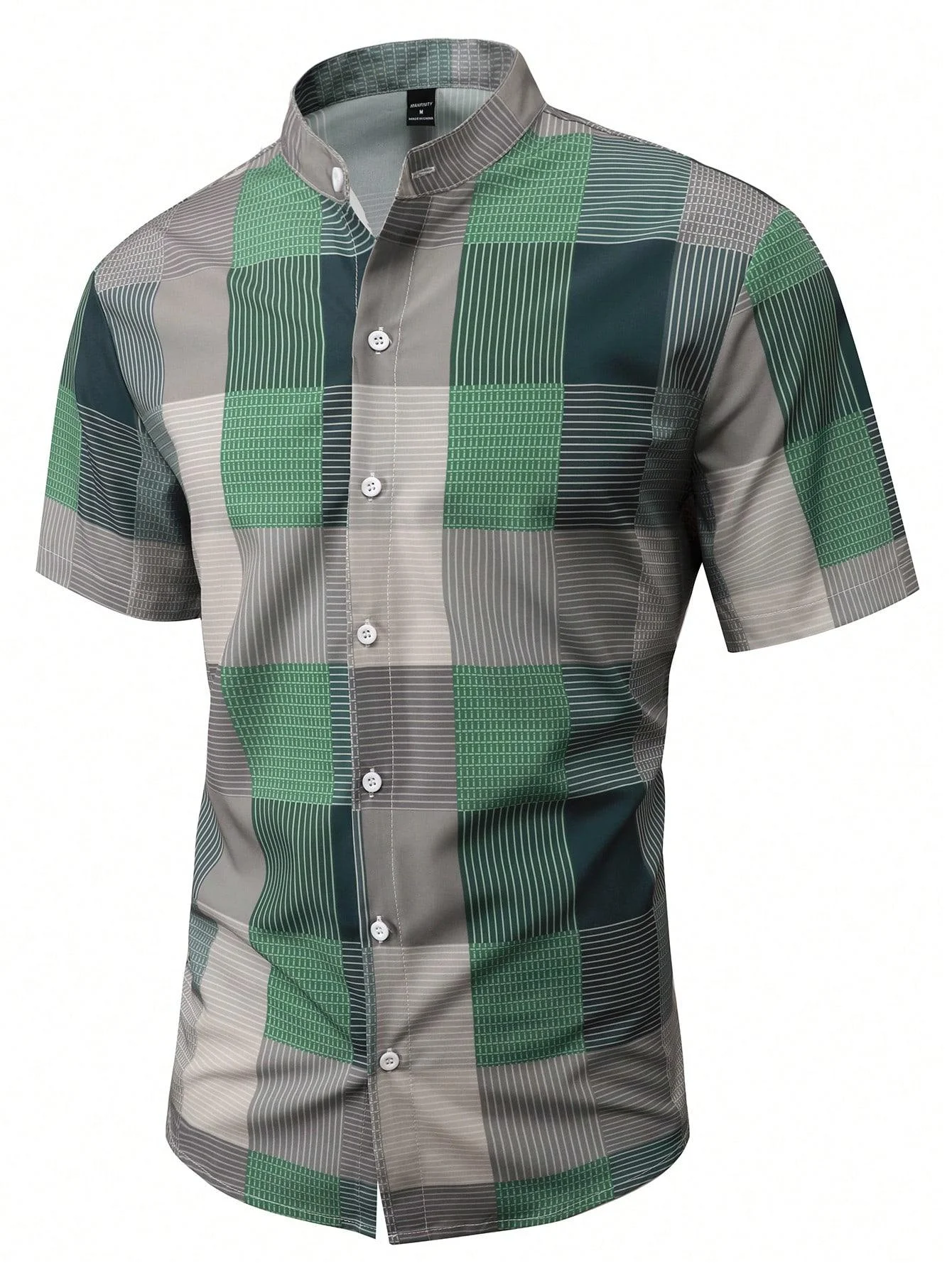 7-Color Summer New Checkered Shirt Men's Short Sleeve Hawaiian Casual Loose Large Size Shirt XS-6XL Quick Shipping