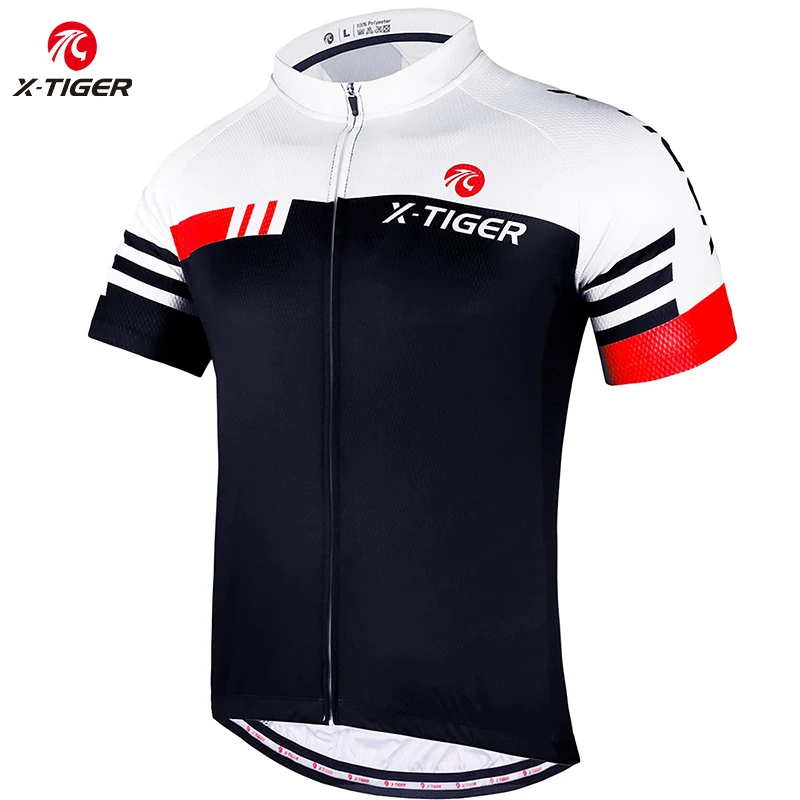 X-TIGER de secado rápido para Ciclismo, Ropa de verano de manga corta para Ciclismo de montaña, Maillot, Ropa de bicicleta de carreras