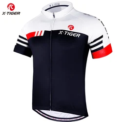 X-TIGER Rapide Sec Maillots de Cyclisme Eté Manches Courtes VTT Vélo Vélo Vêtements Ropa Maillot Ciclismo De Course Vêtements De Vélo