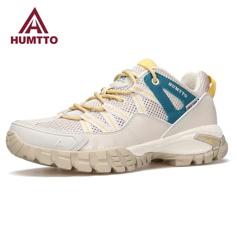 HUMTTO-Sapatos esportivos respiráveis para mulheres, tênis de borracha antiderrapante, tênis de caminhada ao ar livre, designer de luxo, verão