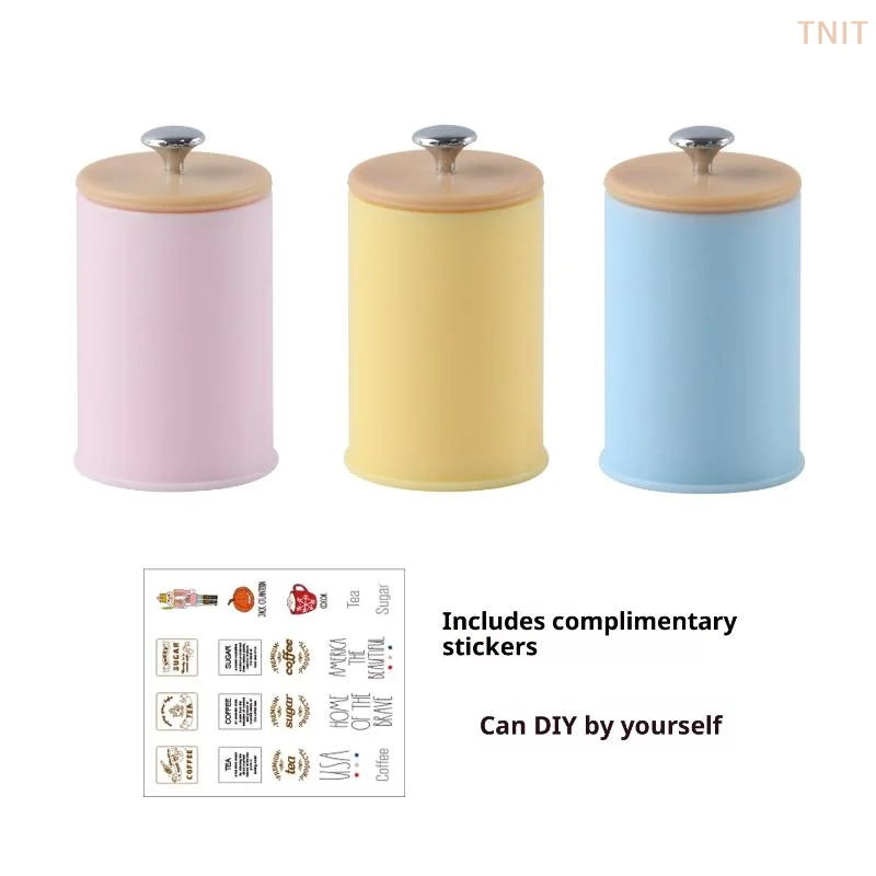 

[J]3Pcs Dollhouse Simulation Nordic Storage Jar Model Kitchen Storage Organzier Candy Box Miniature Food And Play Dry Goods Cans