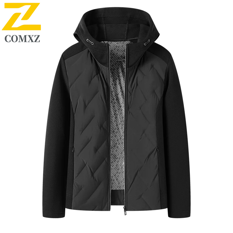 

Couple Down Jacket 2025 New 90 White Duck Down Graphene Thickened Cold Proof Warm Hooded Coat Outdoor Leisure Winter Down Jacket