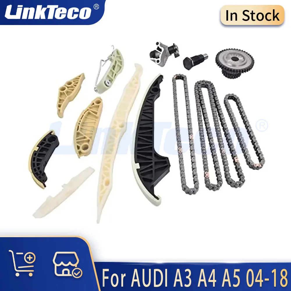 Engine Parts Timing Chain Kit 1.8 2.0 L T 04-18 Gas For AUDI A3 A4 A5 TT SEAT LEON SKODA OCTAVIA VW CC GOLF JETTA PASSAT TIGUAN