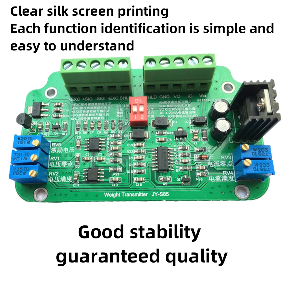 JY-S60 /JY-S 85 DC18-26v Current Load Cell Load Cell Amplifier Weight Transmitter 4-20mA 0-5V or 0-10V Voltage with Housing