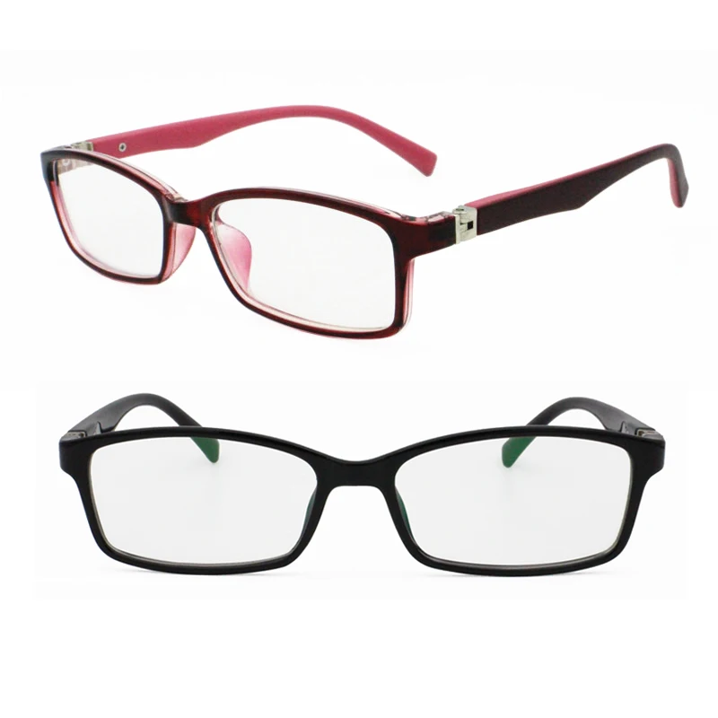 Ultra Light Weight Rectangle Full Rim Durable Dual Colors 180 Degrees Flexible Hinges TR90 Cute Optical Glasses Frame for Kids