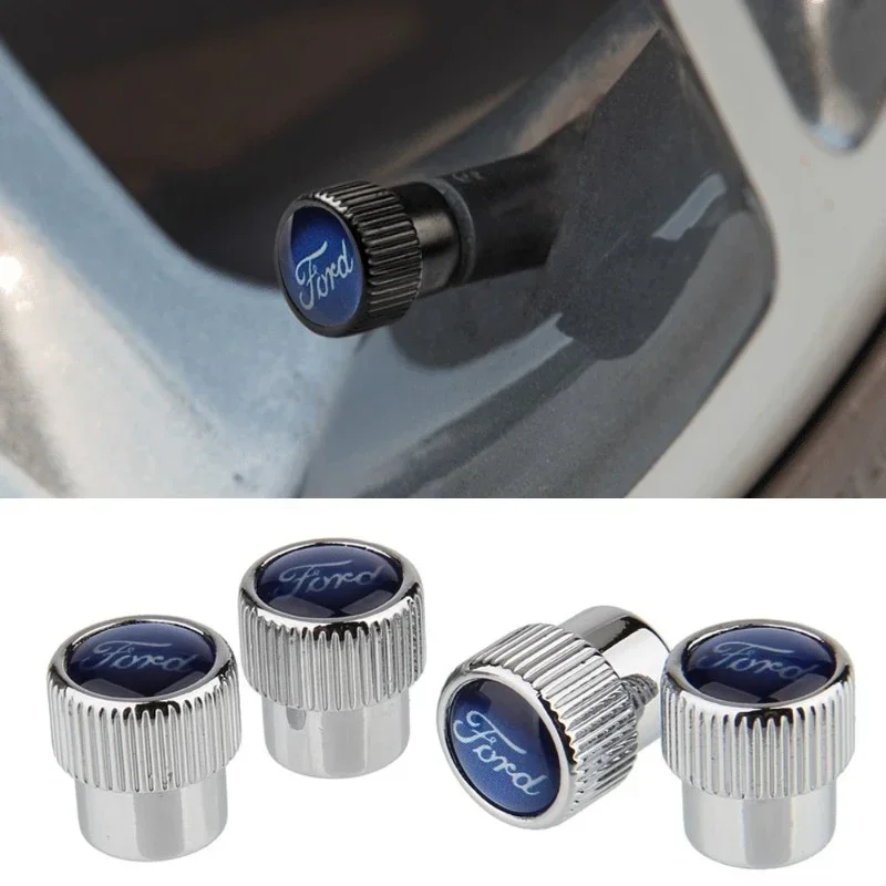 

4Pcs Ford Alloy Tire Valve Caps Anti-Rust Airtight Protection Wheel Decor For Focus MK2/3 Mondeo MK4 Ranger Ecosport Kuga