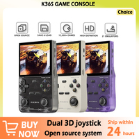 NEW K36 Retro Console de videogame portátil 500nit Tela IPS de 3,5 polegadas 15000 Emulador de jogos para