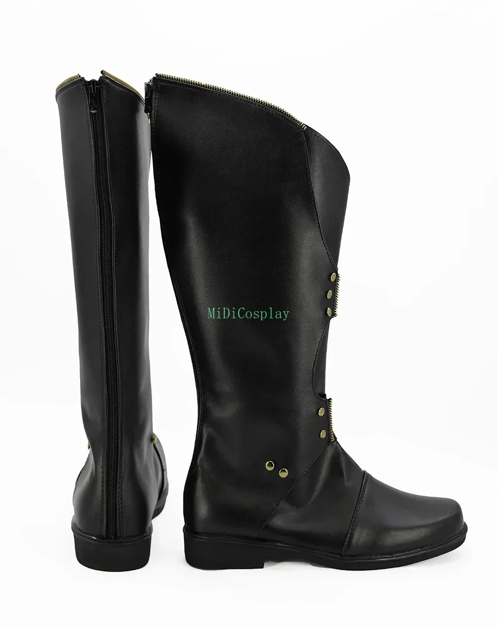 Custom Loki Cosplay Shoes Black Boots Any Size for Adults and Kids