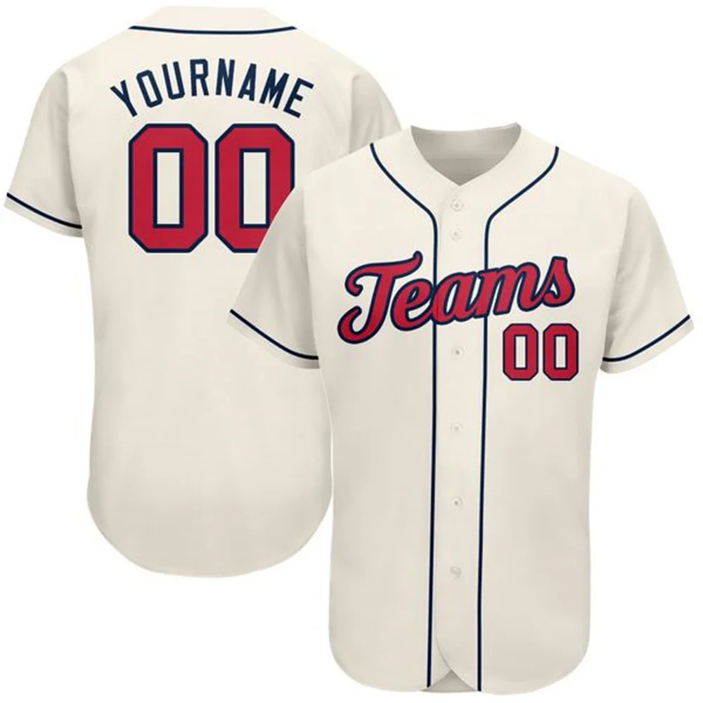 

Custom Baseball Jersey Full Sublimated Team Name/Numbers Full Button Tee Shirts for Men/Boy Outdoors Game Party Anniversary