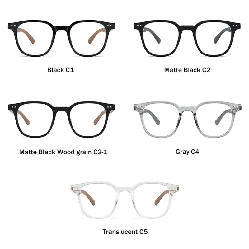 VICKY New Simple Geometric Square Frame Men Women Anti-blue Light Reading Glasses Can Be Customized Prescription HM503