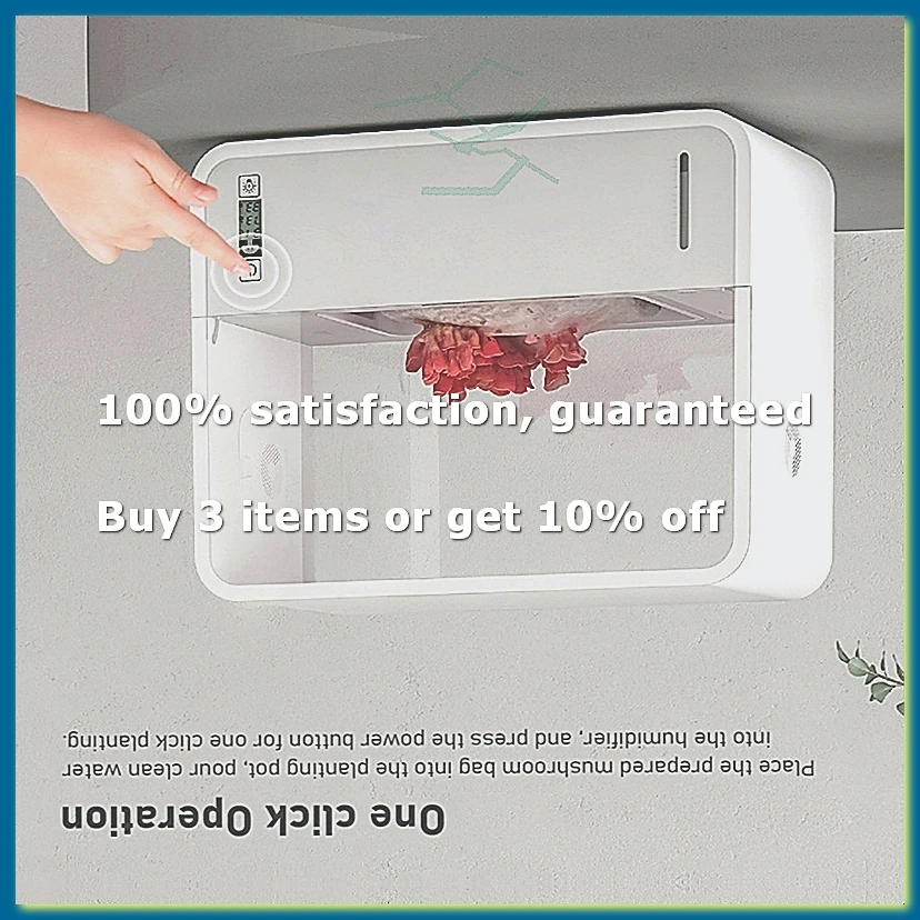 Mushroom Growing Box Mushroom Growing Tent Smart Soilless Transparent Viewing Automatic LED Lighting Still Air Mushroom-ABPX