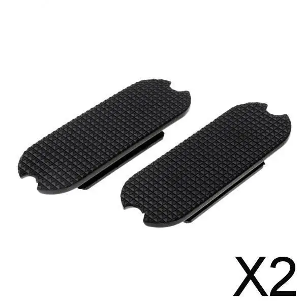 2x1 Pair Equestrian Horse Riding Rubber Fillis Stirrup Treads Pads Black