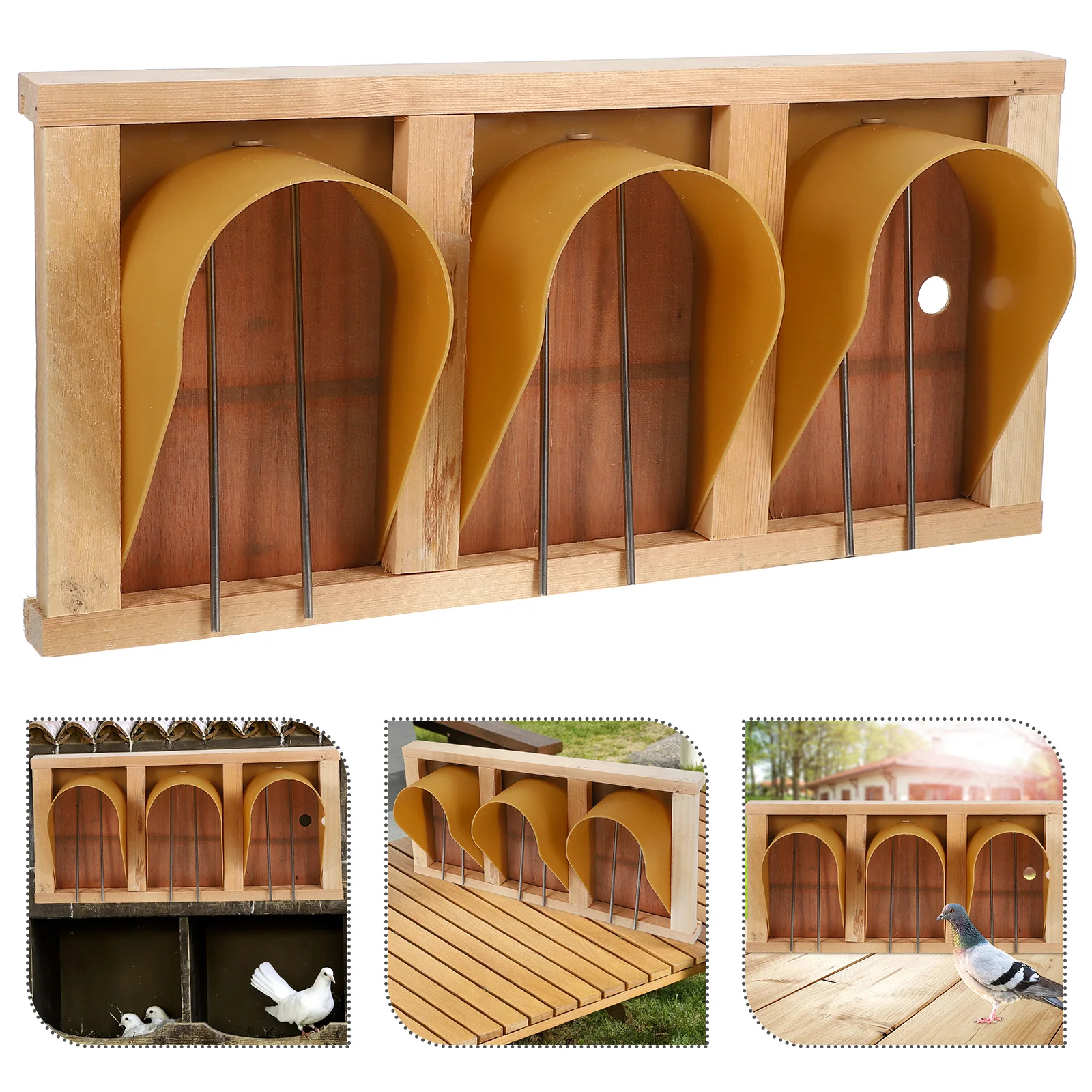 

European Style Pigeon Cage Door Long-Lasting Easy Install Bird House Door Wood Pigeon Entrance Door Bird Cage Supplies Pigeon