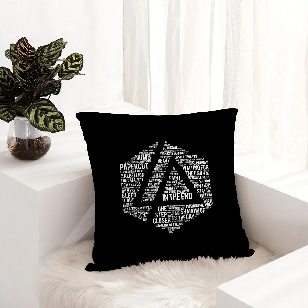 rock band L-Linkin P-Park Pillow Case Plush Fabric Soft  Pillowcase Double Sided Print  Sofa Cushion Cover Throw Pillow Cover