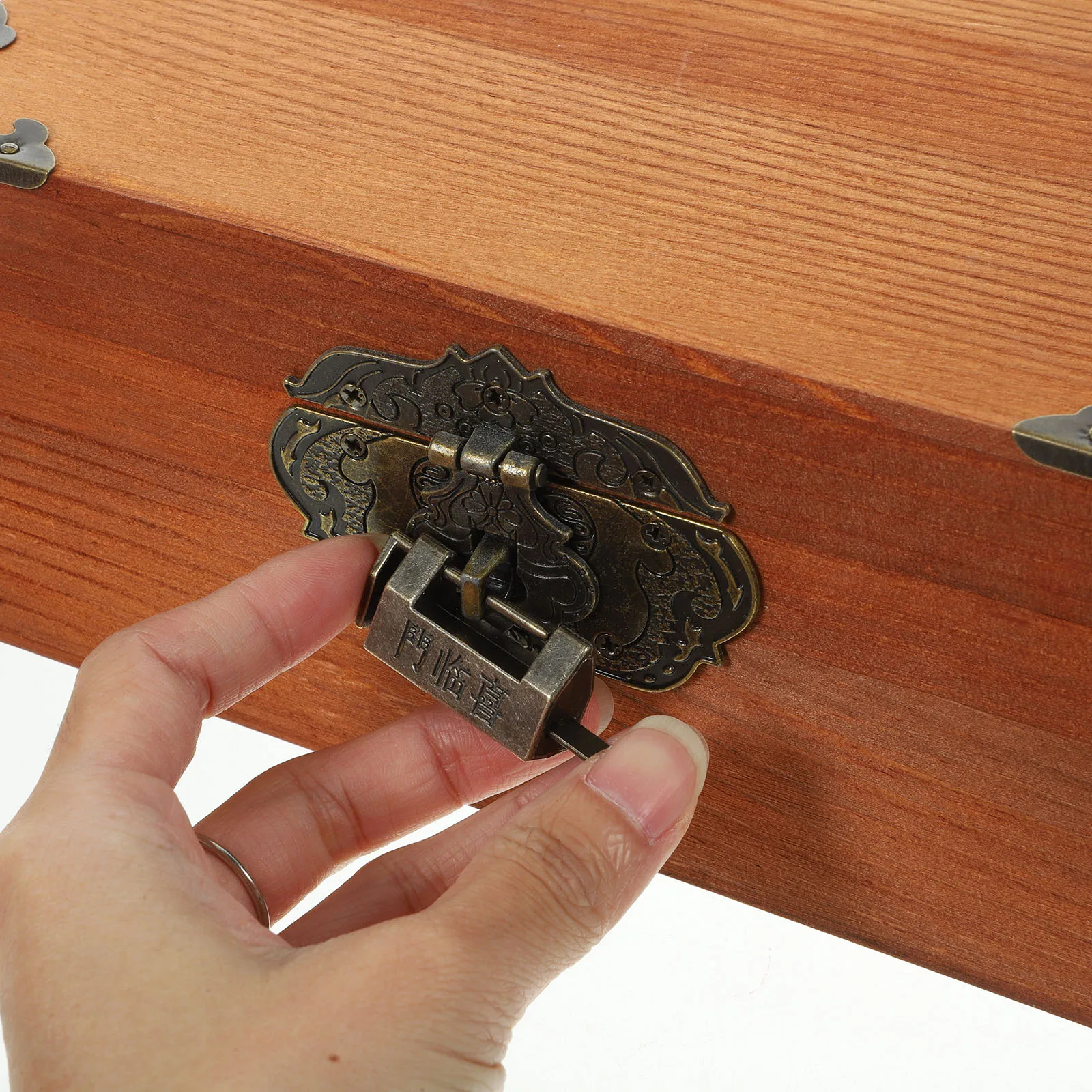 

2pcs Wooden Storage Box Jewelry Organizer Case Retro Decorative Chest Trinket Keepsake Earring Bracelet Watch Holder for Home