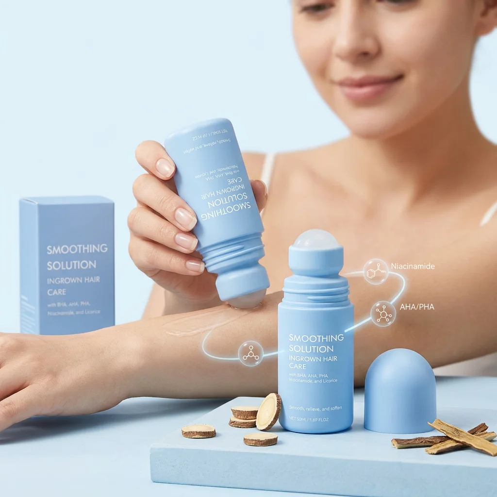 After Shave Soothing Roller For Underarm Leg Hand Skin Relief After Shave Skin Pain Discomfort Prevent Redness Fast Repair Serum