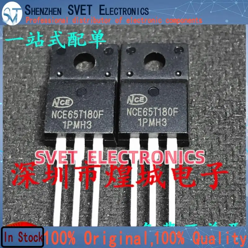 10PCS-50PCS  NCE65T180F  TO-220F MOS 650V 21A  Original In Stock Fast shipping