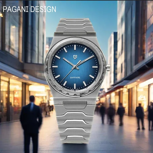 Imagen 2 del producto 2025 V2 PAGANI DESIGN 222 Reloj de cuarzo para hombre VJ21 37MM Zafiro Acero inoxidable Relojes luminosos impermeables para hombre PDYS020