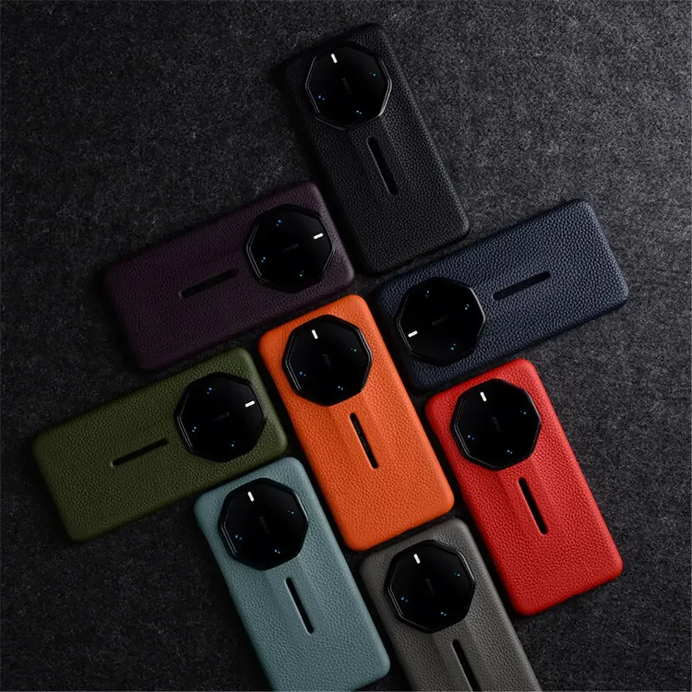 Original Melkco Genuine Cowhide Leather Case for Huawei Mate 60 RS Mate60Pro Plus Retro Business Litchi Grain Armor Back Cover