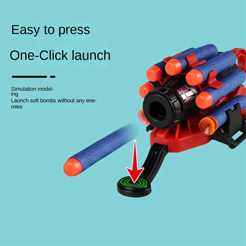 Hot Selling EVA Air Soft Bullet Spider Web Shooters Toy Spider Anime Web Shooters With Wrist Role-play Toys Set