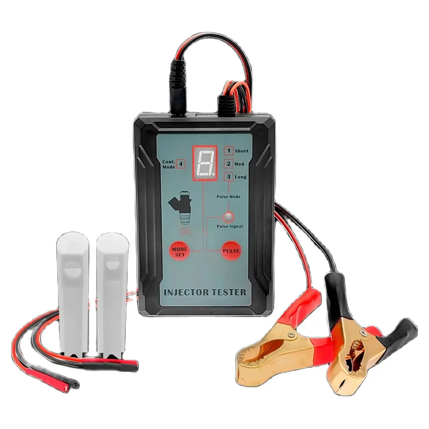 Upgraded Fuel Injector Tester & DIY Cleaning Tool - Test Two Injectors Simultaneously 8 Pulse Power Drive Modefuel Injector Test