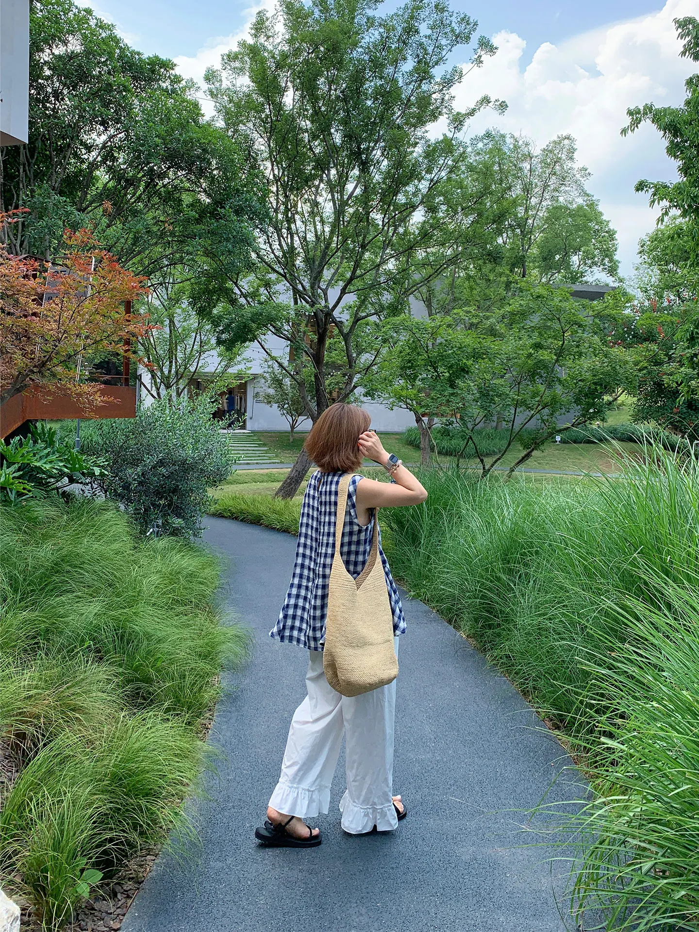 

Blue Oxygen id Linen Svel irt Women's Summer Waist Cinched Skirt Small irt Comfortable Breathable Korean Sle