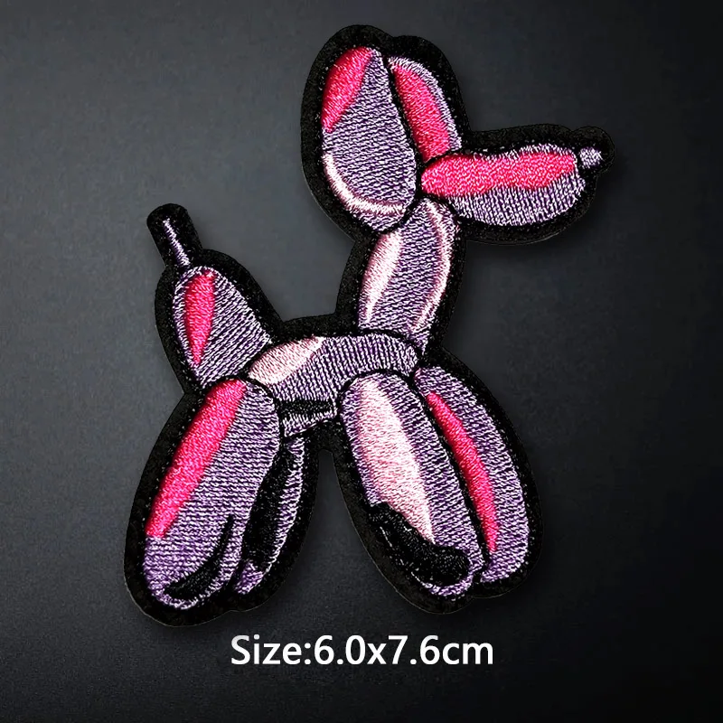 Balloon Dog CAT WOLF TIHRT DIY Badge Embroidery Patch Applique Clothes Ironing Clothing Sewing Supplies Decorative Badges