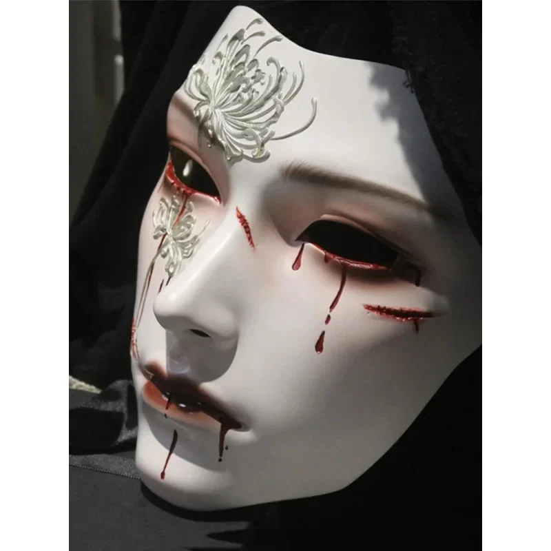 قناع ريترو رسم يدوي موضة الرجال والنساء نفس النمط القديم الكبار نمط Hanfu الدعائم الكرة اكسسوارات الغرفة السرية للحفلات