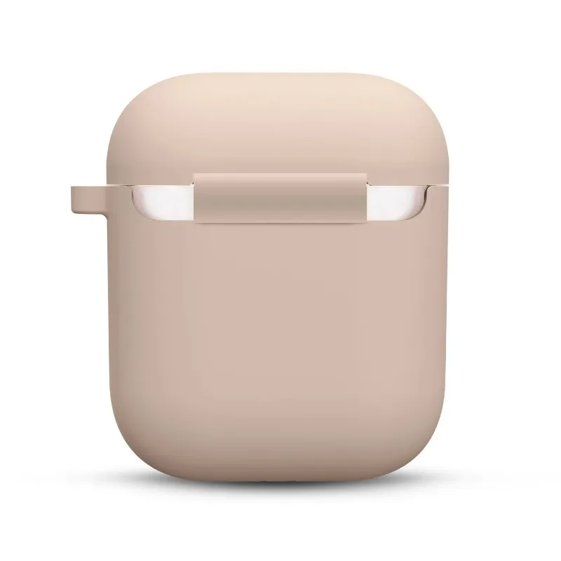 เคสซิลิโคนสําหรับ Airpods 1 2 หูฟังไร้สายหรูหราฝาครอบป้องกันที่อยู่อาศัยป้องกันการหล่นพร้อมตะขออุปกรณ์เสริมหูฟัง