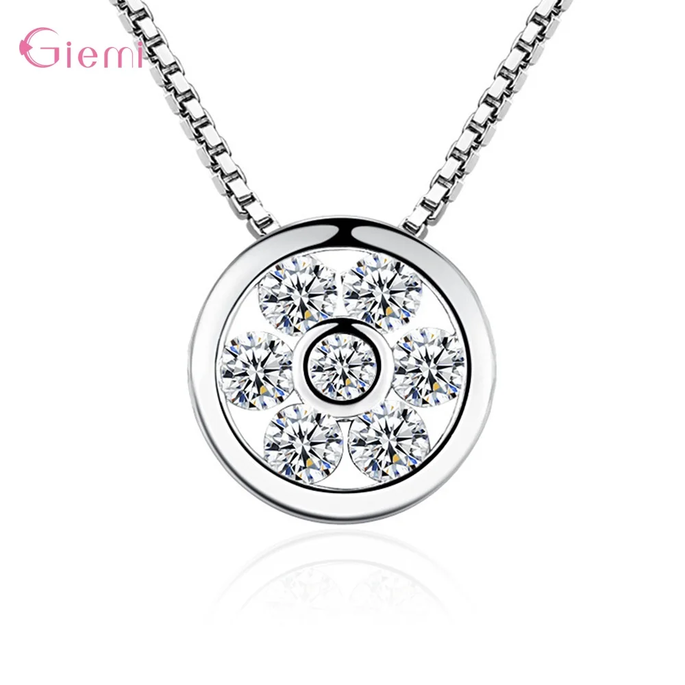 العصرية مجوهرات الأزياء 925 فضة قلادة القلائد رابط سلسلة تشيكوسلوفاكيا كريستال العشاق أفضل هدية ل حزب الذكرى