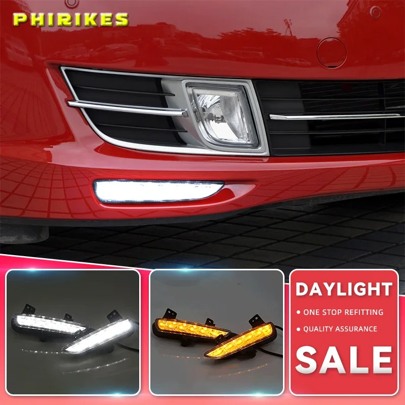 2pcs For Mazda 6 Mazda6 GH Ruiyi 2009 2010 2011 2012 Front bumper LED Fog Light Daytime Running Light DRL Lamp